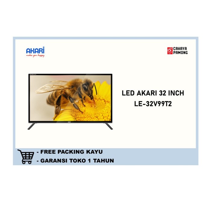 ✨New Led Tv Akari 32 Inch Le-32V99T2 Terbaru