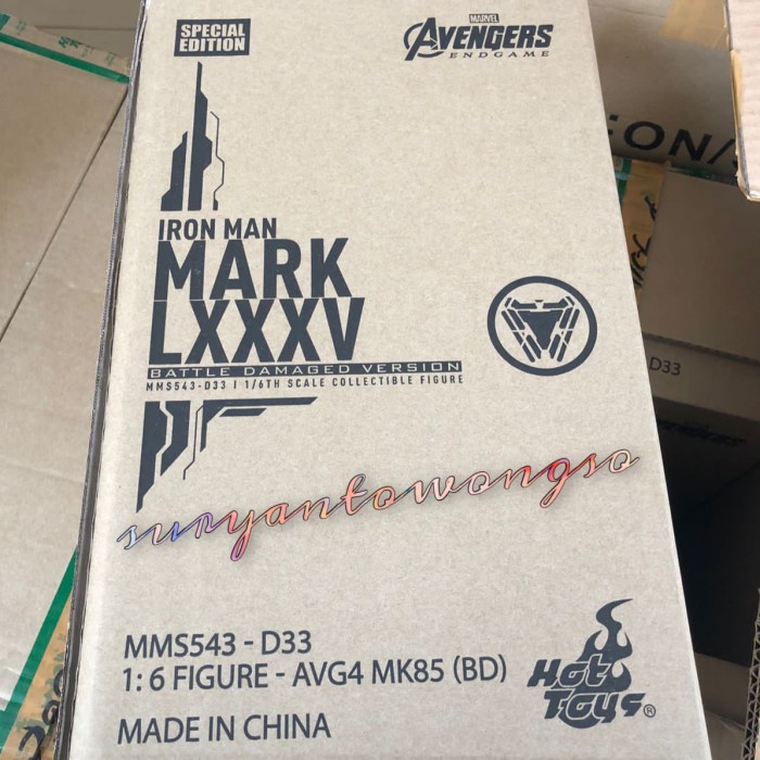 ✨New Hot Toys Mms543D33B Iron Man Mark 85 Battle Damaged Version Special Ed Terbatas