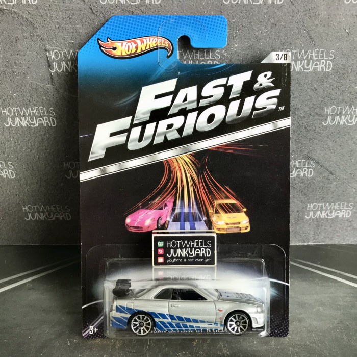 [Original] Hot Wheels Nissan Skyline Gtr R34 Fast  Furious Ff Paul Walker Terbaru