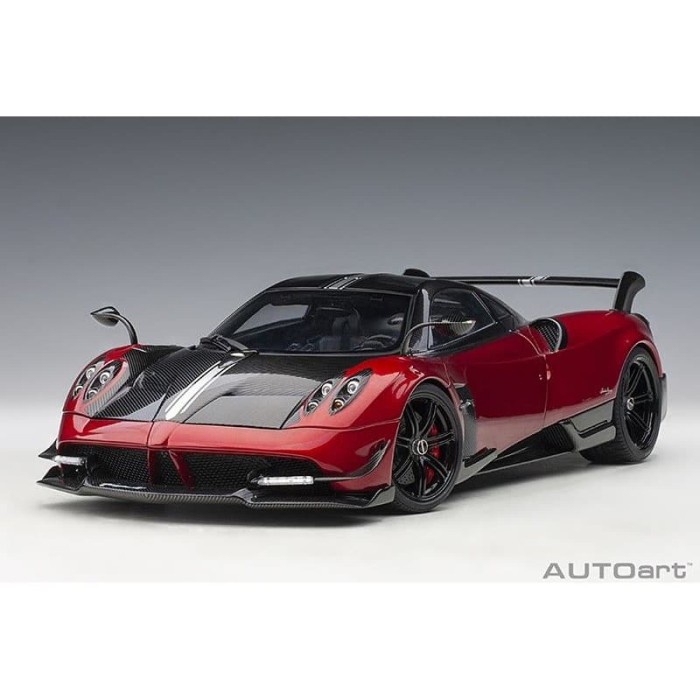 ✅Termurah 1/18 Autoart Pagani Huayra Bc Red Silver Diecast Miniatur Not Cinque Terbatas
