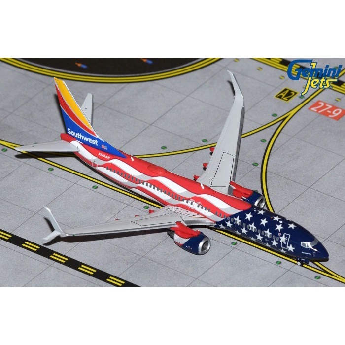 GEMINI JETS SOUTHWEST AIRLINES BOEING 737-800 N500WR FREEDOM ONE 1/400