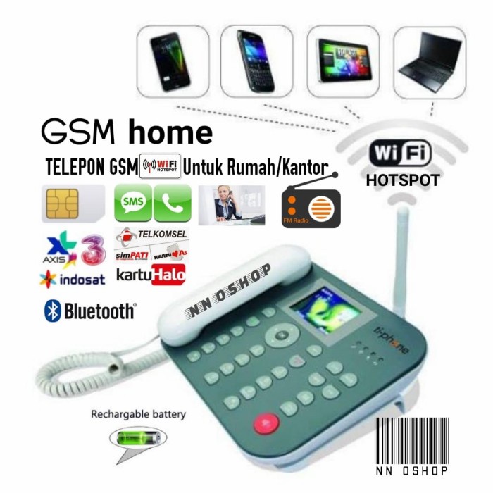 Telepon Gsm Wifi Hotspot Rumah Kantor Telp Telpon Fwp Desk Phone Home