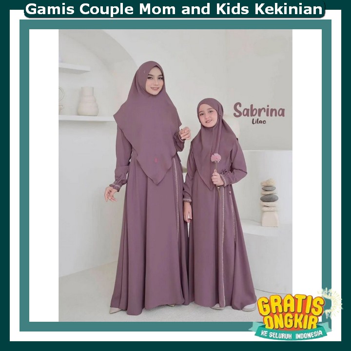 Gamis Kopel Anak Dan Ibu Terbaru Gmis Sarimbit Mewah Elegant Pakaian Muslim Wanita Bju Gamus Familly