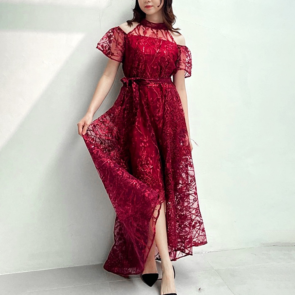 Dress Pendek Wanita Selutut Sexy Korean Style Dres Kondangan Kekinian Korea Jumbo Terbaru 2024 Elega
