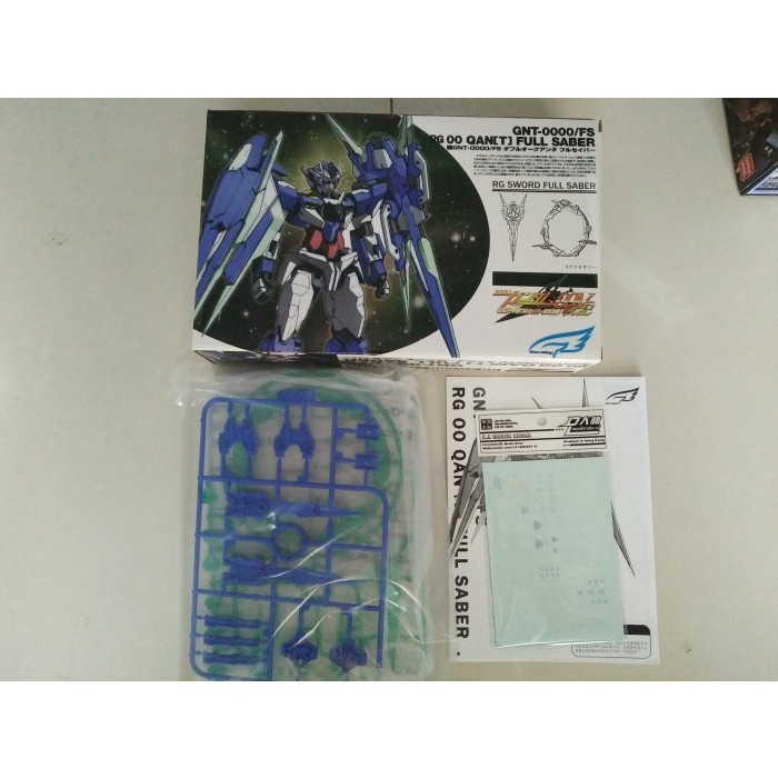 Rg Oo Qant Sword Full Saber 1/144 Real Grade Water Decal + Ring Oo