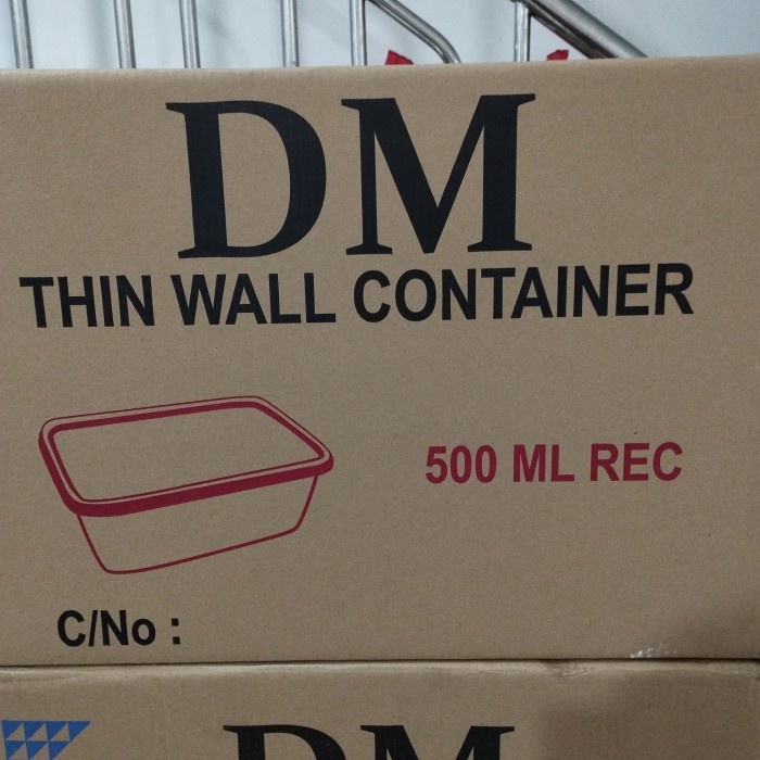 Termurah 500 Pcs Kotak Makanan Thinwall Merk Dm 500Ml/500 Ml