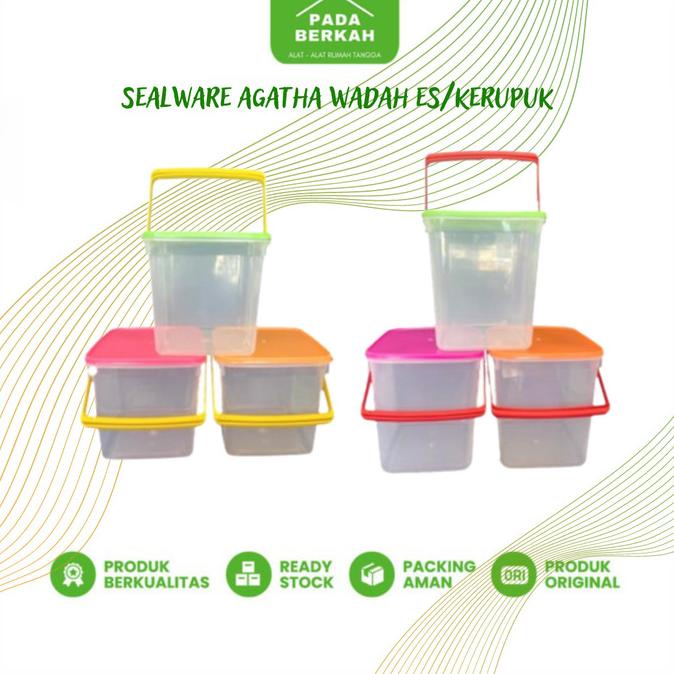 ,,,,,,,] Toples Sealware Agatha Gagang Plastik Es / Kerupuk