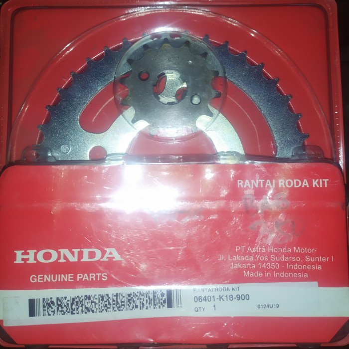 ✨COD Gear Rantai Set Verza 150 Original Ahm Diskon