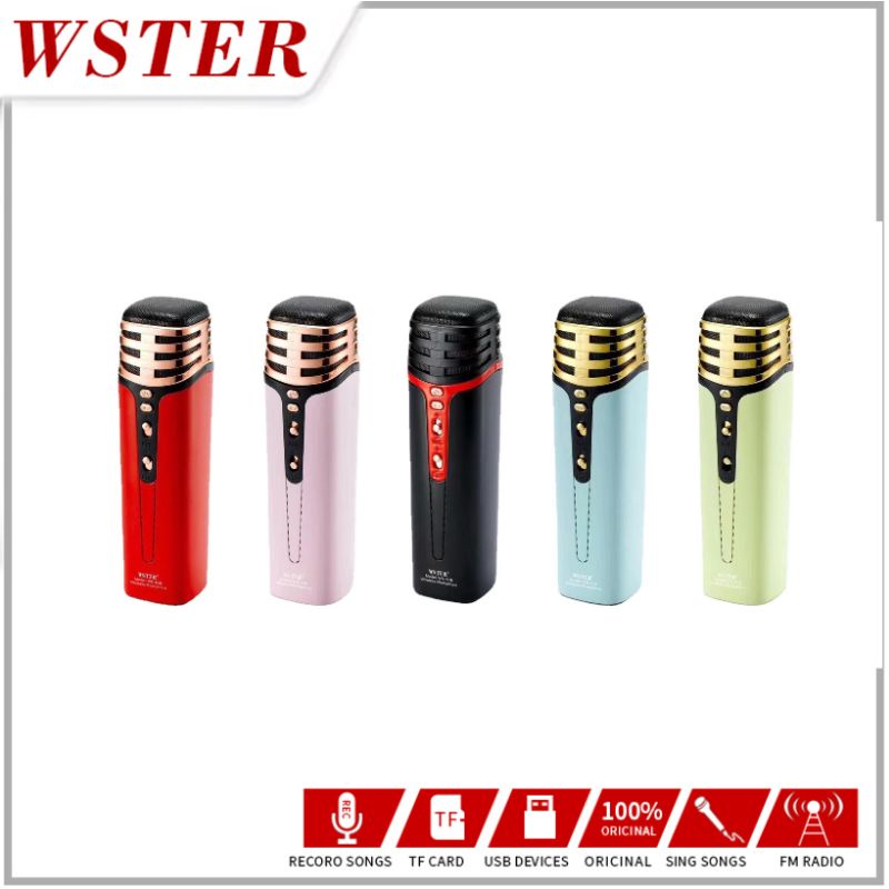 WSTER Original Mic Karaoke microphone Bluetooth wireless WS-838