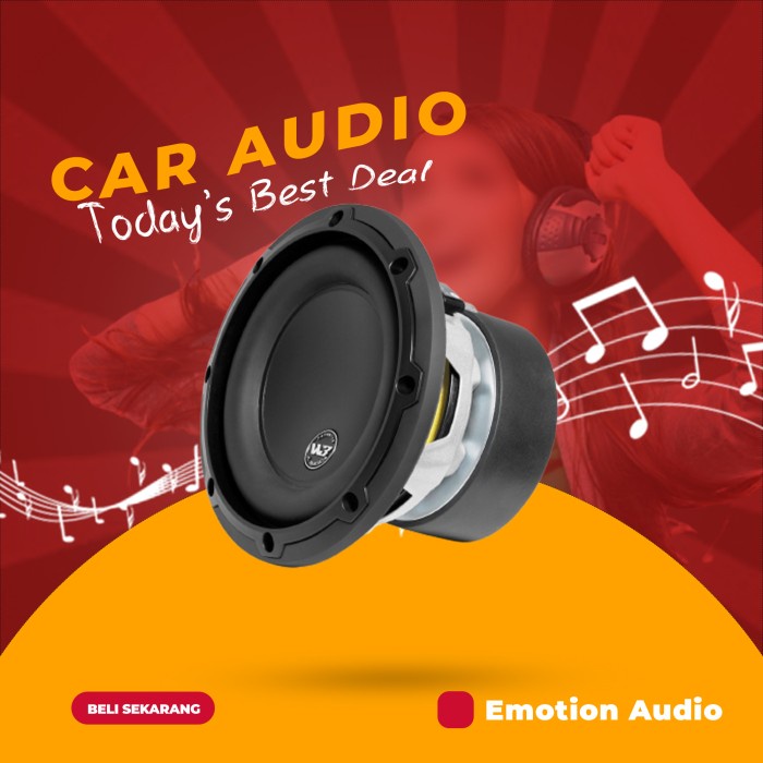 ✅New Ori Subwoofer Pasif Jl Audio 6W3V3-4 - 6 Inchi 1 Orang Menyukai Barang Ini Limited