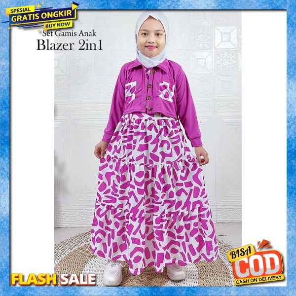 Gamia Anak Prempuan Baju Gmis Kekinian Ghamis Anakk Simpel Pakian Gaamis Premium Gamis Kid Murah Gam