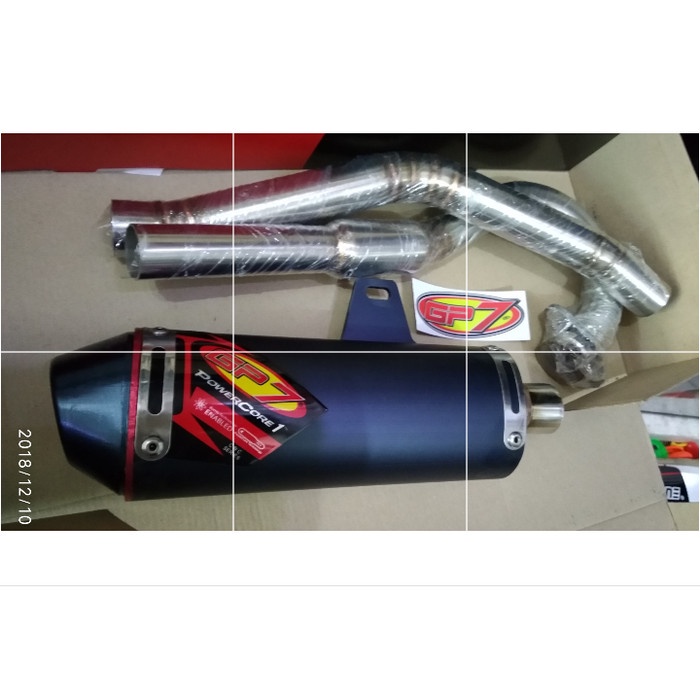 [Original] Knalpot Gp7 Powercore Cnc Series Klx Dtracker 150 Terbaru