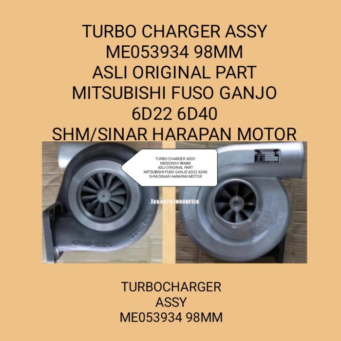 [Ori] Me053934 98Mm Turbocharger Fuso 6D22 Turbo Assy Mitsubishi Fuso 6D40 Berkualitas