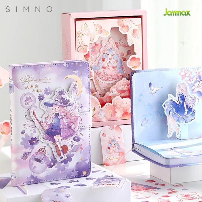 

3D Pop Up Magnetic Diary Notebook + Stiker Magic Dream / Buku Anak
