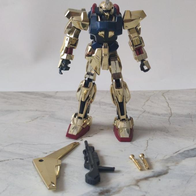 [BDR] BANDAI HG 1/144 GUNDAM HYAKU SHIKI GOLD COATING BEKAS JUNK