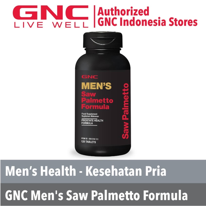 GNC MEN'S SAW PALMETTO FORMULA (361522) - 120 TABLETS SUPLEMEN