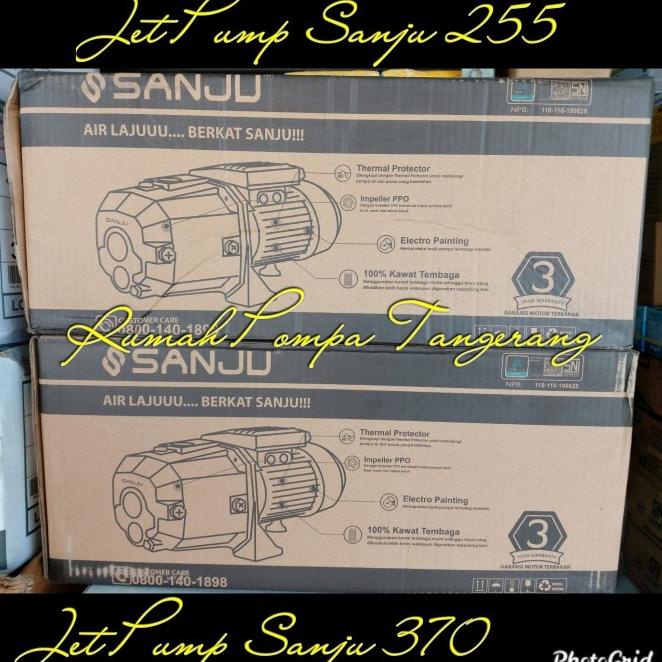 Pompa Air Jet Pump Sanju Sj 370 Non Tabung