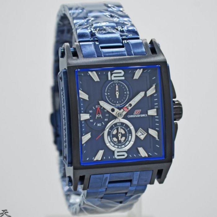 ✨Sale Jam Tangan Original Pria Chronoforce 5312-2Mblu Blue Limited