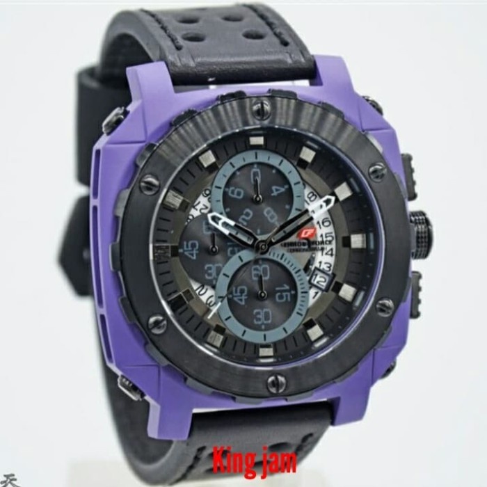 ✨Ready Jam Tangan Pria Chronoforce 5323 Original Black Purple Terbaru