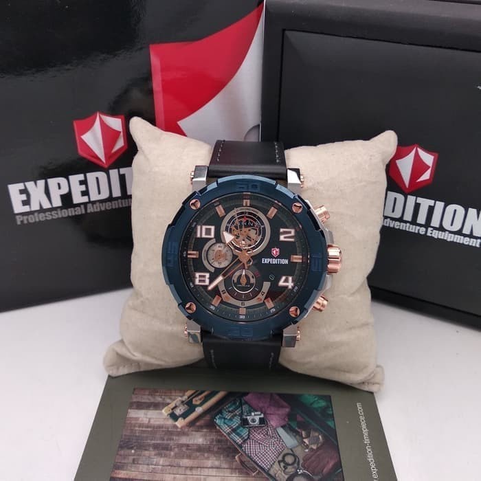 ✨Sale Jam Tangan Jam Tangan Pria Expedition E6769 Silver Blue Original Terbaru