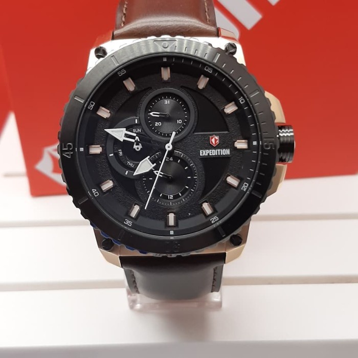 ✨Ready Jam Tangan Pria Expedition E 6785 M Original  Brown Black Rosegold Limited