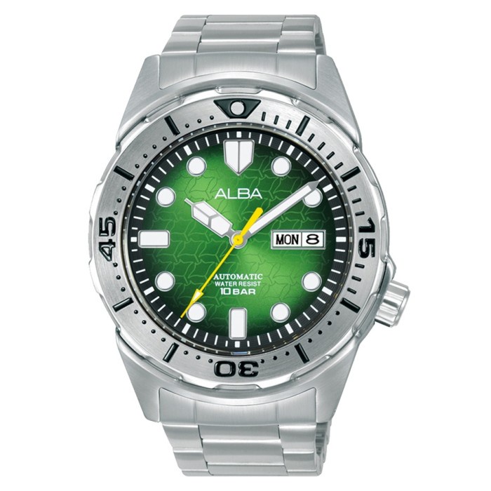 ✨Ready Alba Pria Al4443X1 Al4443Automatic Green Dial Berkualitas