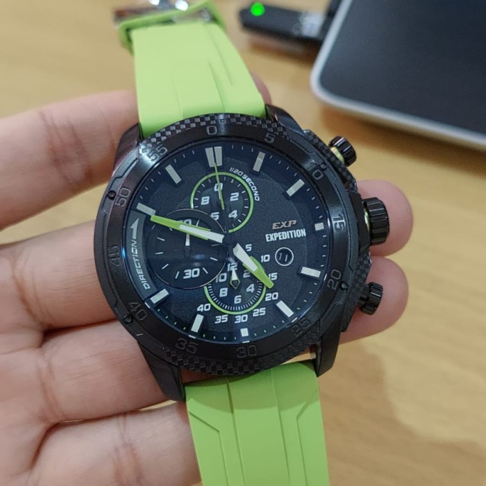 ✨Ready Jam Tangan Pria Expedition Exp 6810 E6810 68100 Soft Green Original Limited