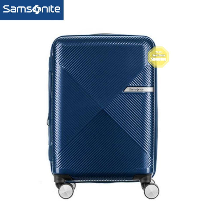 ✅Sale Koper Samsonite Volant Cabin Size 20 Inch - Biru Terbaru