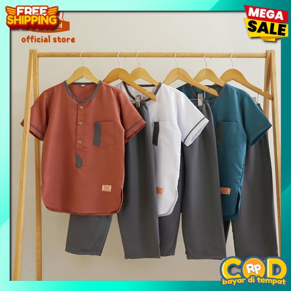 Kokp Fashion Premium Stelan Stelam Remaja Tanggung Stelan Koko Dan Celana Setelan Anakk Sholeh Pakai