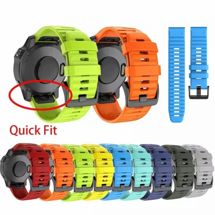 NEW STRAP EASY QUICK FIT GARMIN FENIX 5 6 FORERUNNER 935 945 TYPE 1 22MM ORIGINAL TERBARU