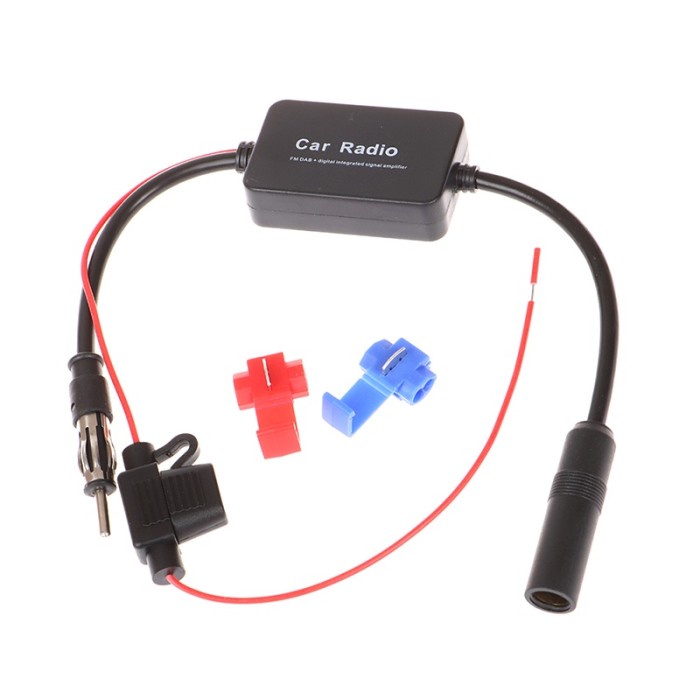 SIGNAL BOOSTER RADIO FM PENGUAT SINYAL/ ANTENA MOBIL CAR RADIO AERIALS