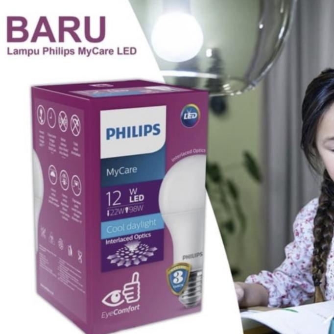 ><><><] Lampu Led Bulb Philips 12 Watt Putih/Warm White