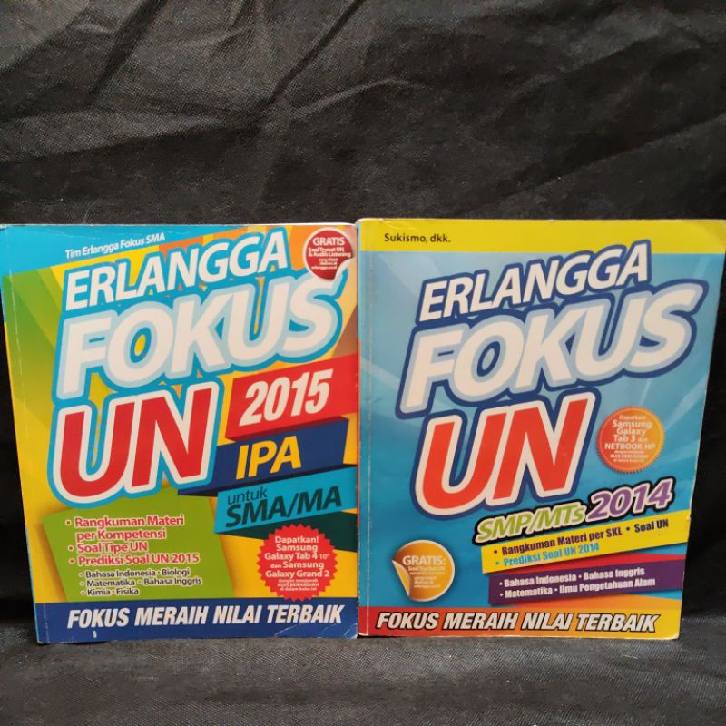 Buku Erlangga Fokus UN 2015 Ipa SMA/MA dan Erlangga Fokus UN SMP/MTs 2014, Tim Erlangga Fokus SMA, S