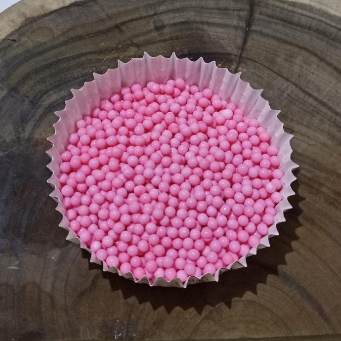 

Kualitas terbaik] Sprinkles / Trimits Bright Pink Pearl 3mm 25g