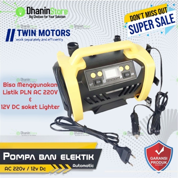 Promo Kompresor Pompa Angin Ban Listrik Mobil Sepeda Motor 150 Psi Otomatis