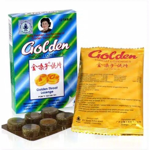 

Produk Unggulan] Golden Throat Lozenge - Permen Pelega Tenggorokan