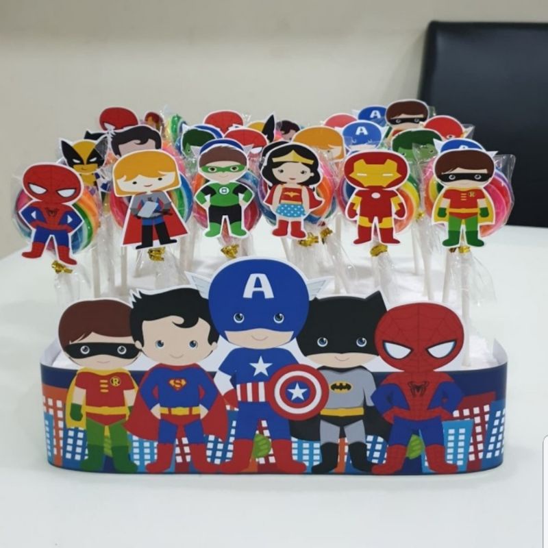 

Heroes Marvel Permen Lolipop Stand Isi 30Pc Custom Lolipop