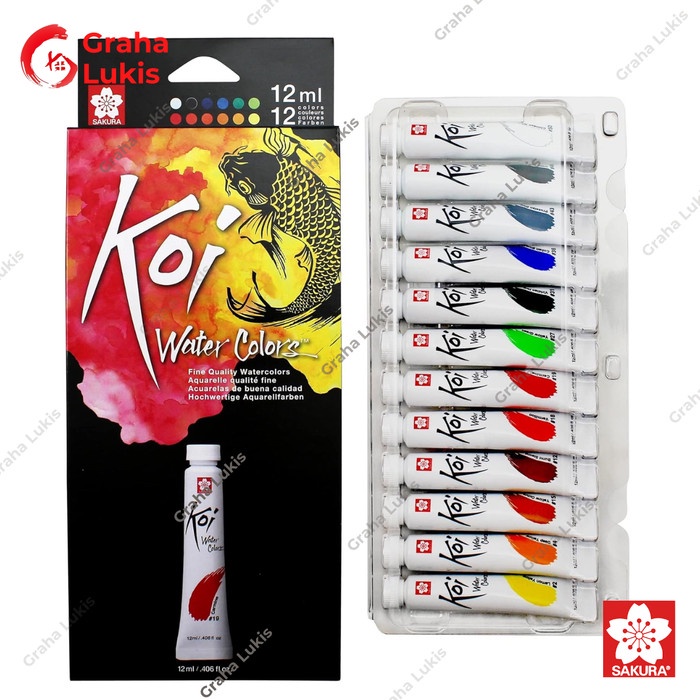 

Promo Sakura Koi Watercolors Tube Set 12