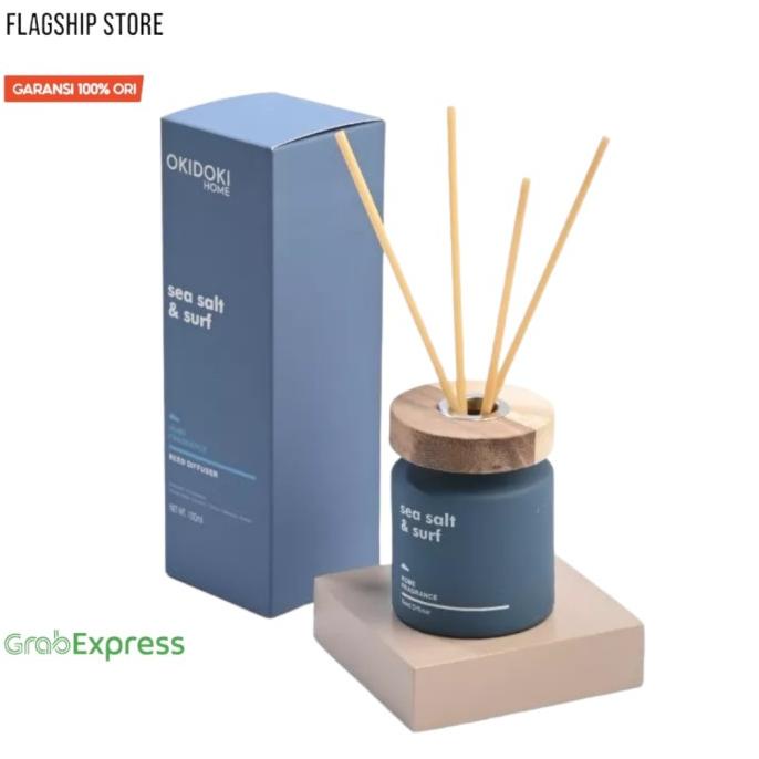 Okidoki Reed Diff Sea Salt & Surf 100 Ml - Pewangi Ruangan - Reed Haraustoree