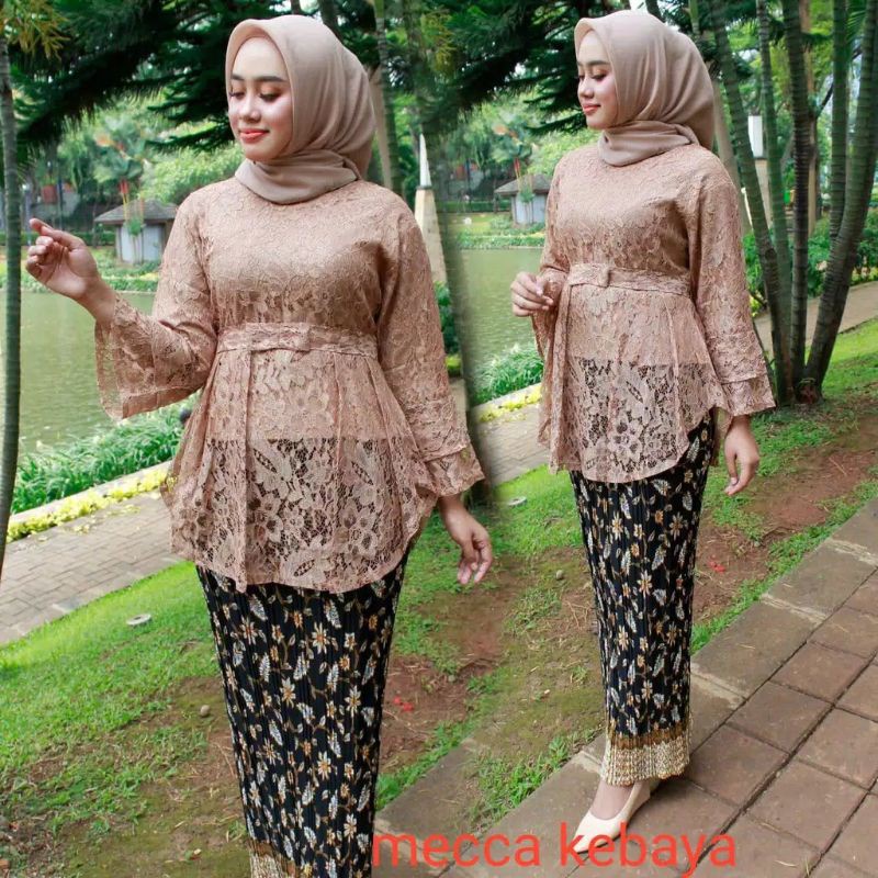 [EXCLUSIVE] MODEL TERKINI atasan brokat mecca / brokat lesti / baju kebaya