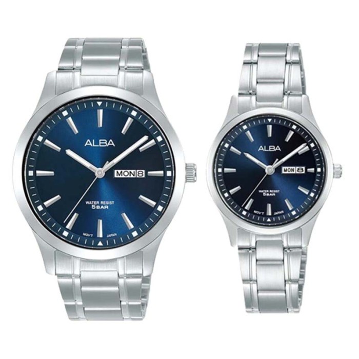 ✨New Ori Jam Tangan Couple Original Pasangan Alba Aj6155 And Alba An8051 St Diskon