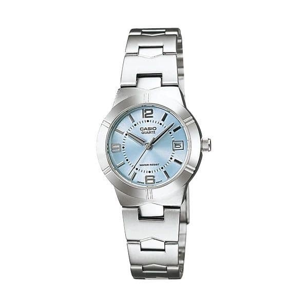 JAM TANGAN WANITA CASIO LTP-1241D-2A ORIGINAL - LTP1241D SILVER BIRU