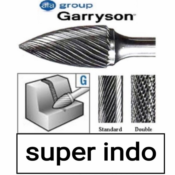 ✅Ready Garryson - Carbide Burrs Rotary Tungsten Extra Long Gcz6500Dxl England Berkualitas