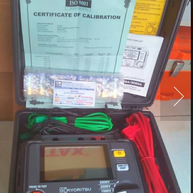 ✅Ori Digital High Voltage Insulation Tester / Megger Kyoritsu 3125 5000Volt Diskon
