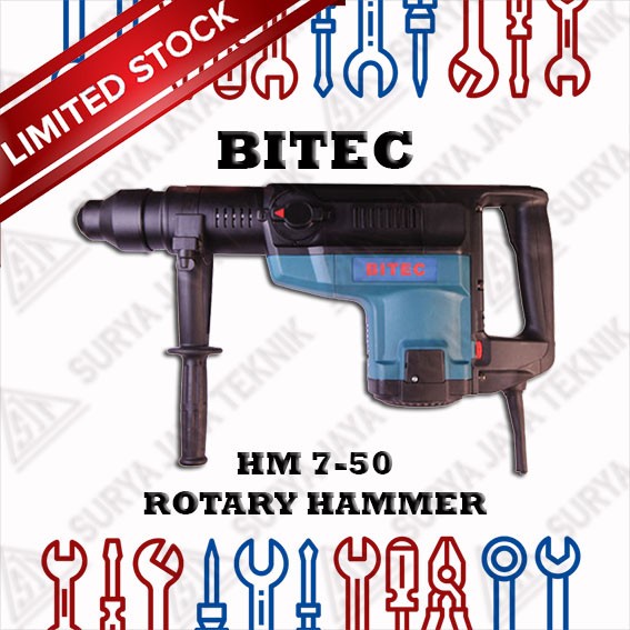 [Original] Bitec Hm 7-50 Rotary Hammer Terbatas