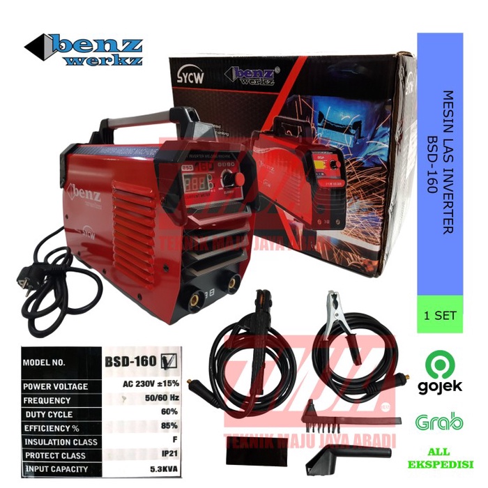 [Original] Benz Mesin Las Inverter / Travo Las Double Pcb 160A Bsd-160 Terbaru
