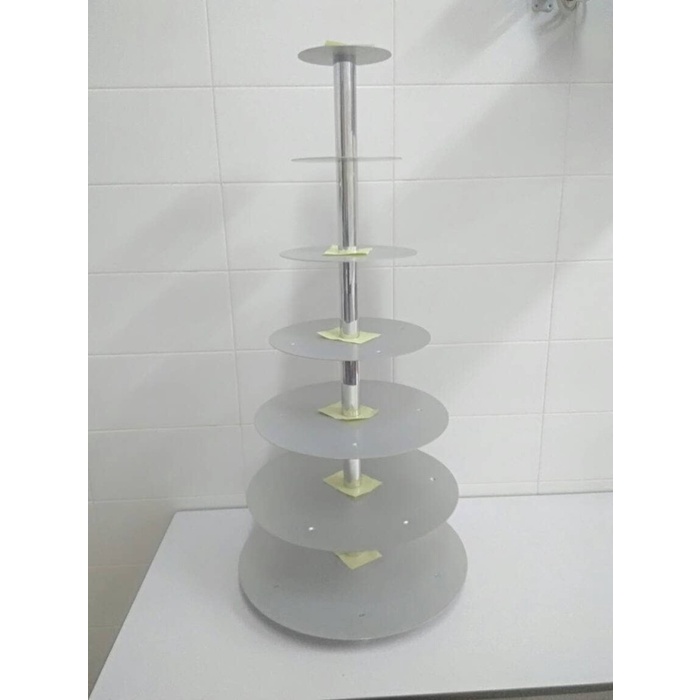 

[Baru] Cake Stand Round Stainless 7 Floor Terbaru