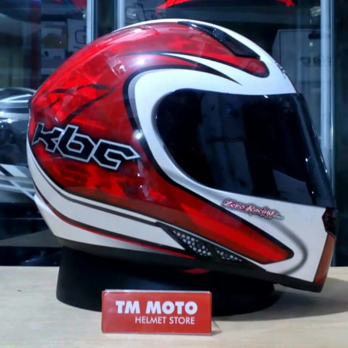 ✨Termurah Helm Kbc Vk Zero Red White / Free Dark Visor Berkualitas