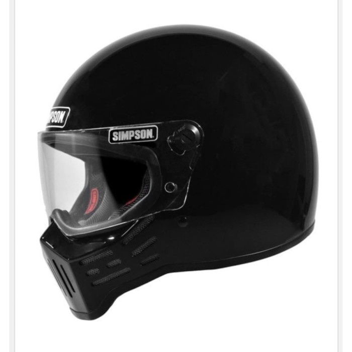 ✨Termurah Simpson M30 Dot Helmet Black Gloss  Original Terbatas