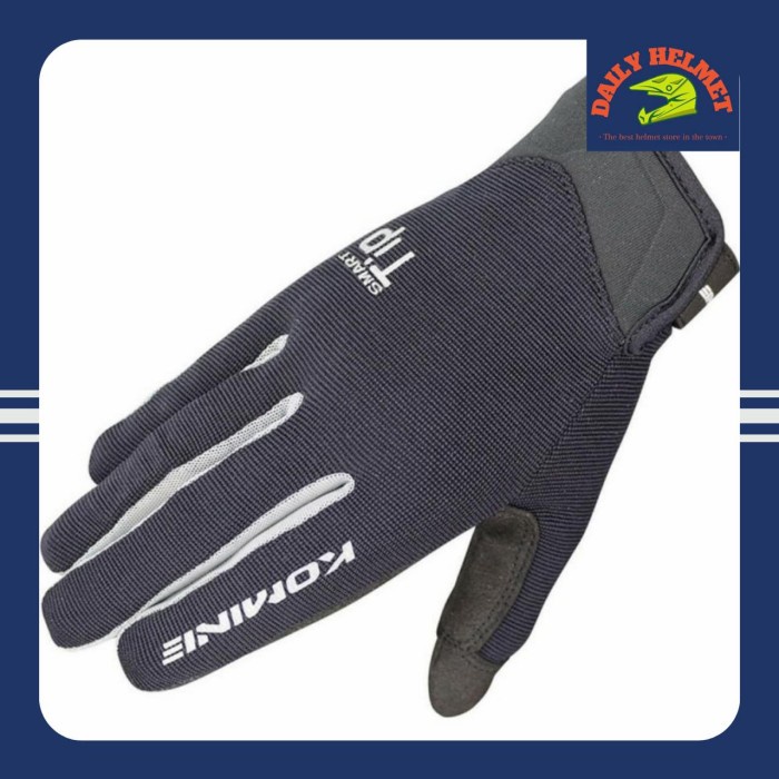 ✨Termurah Komine Gk-168 Ride M - Gloves Alesia Black Silver L Golves Biker Limited